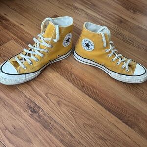 Converse Mustard High-Top Sneakers